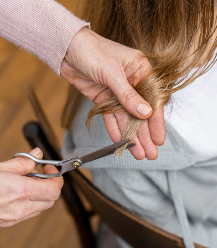 Coupe de cheveux réalisée par Annie C dans l’Hair dans son salon de coiffure mixte à Longeville-sur-Mer