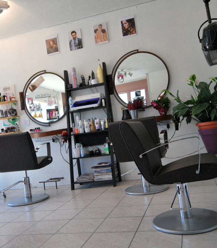 Vue intérieure du salon de coiffure Annie C dans l’Hair à Longeville-sur-Mer